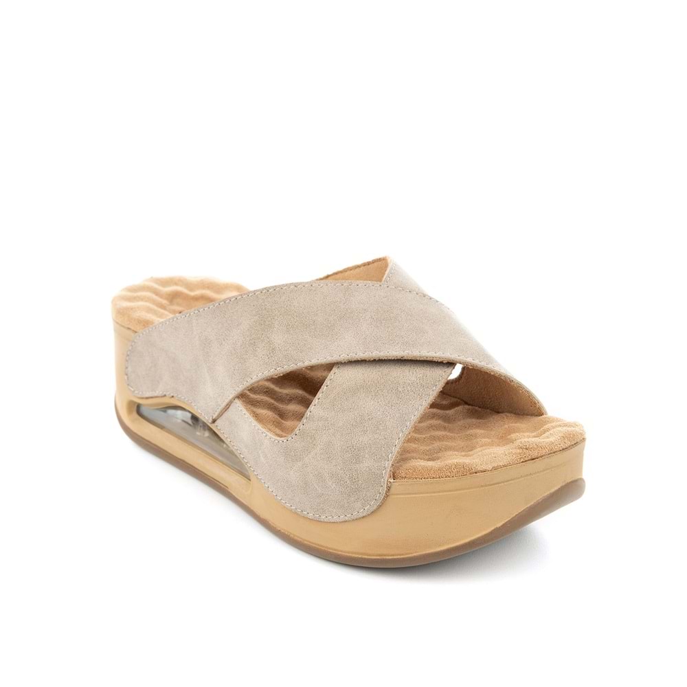 Muya Penelope Air Max Tabanlı Kadın Terlik - Krem - 40