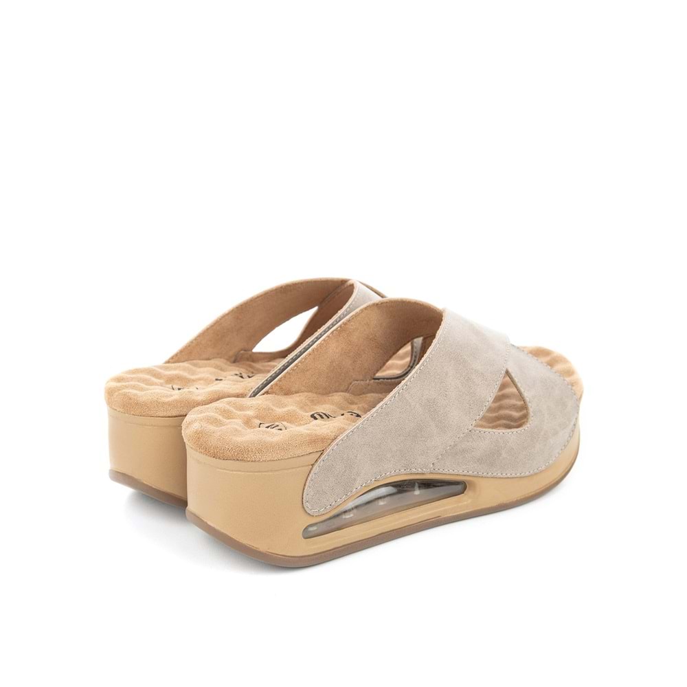 Muya Penelope Air Max Tabanlı Kadın Terlik - Krem - 40