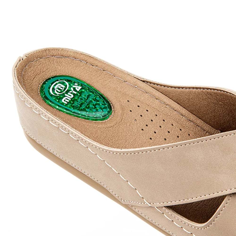 Muya Active Anatomik Taban Jel Destekli Kadın Terlik - Vizon - 36