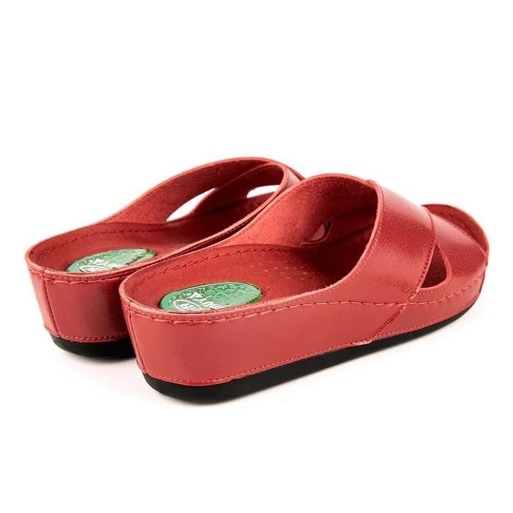 Muya Active Anatomik Taban Jel Destekli Kadın Terlik - Kırmızı - 36