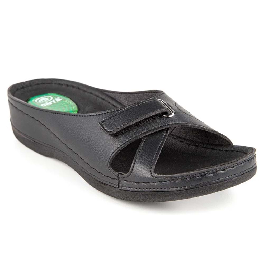 Muya Star Anatomik Taban Jel Destekli Kadın Terlik (Topuk Dikeni) - Siyah - 39