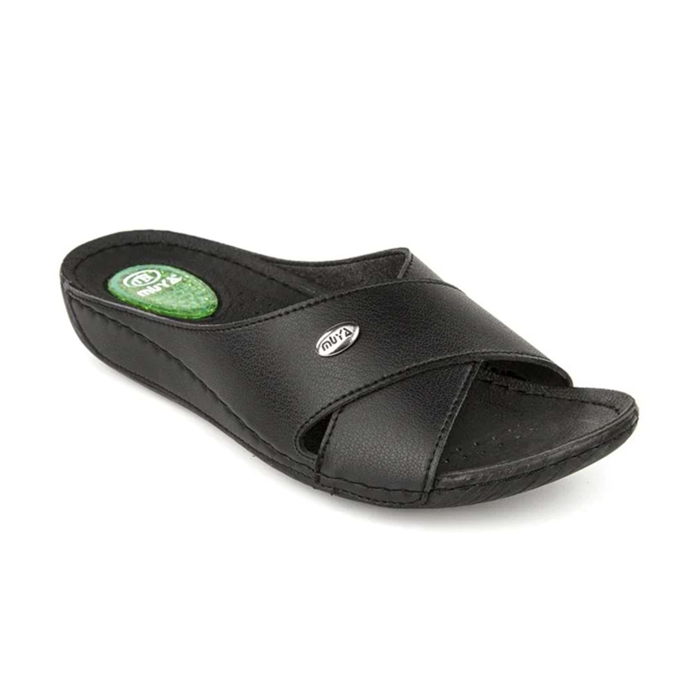 Muya Cyrus Anatomik Tabanlı Topuk Dikeni Jelli Kadın Terlik - Siyah - 41