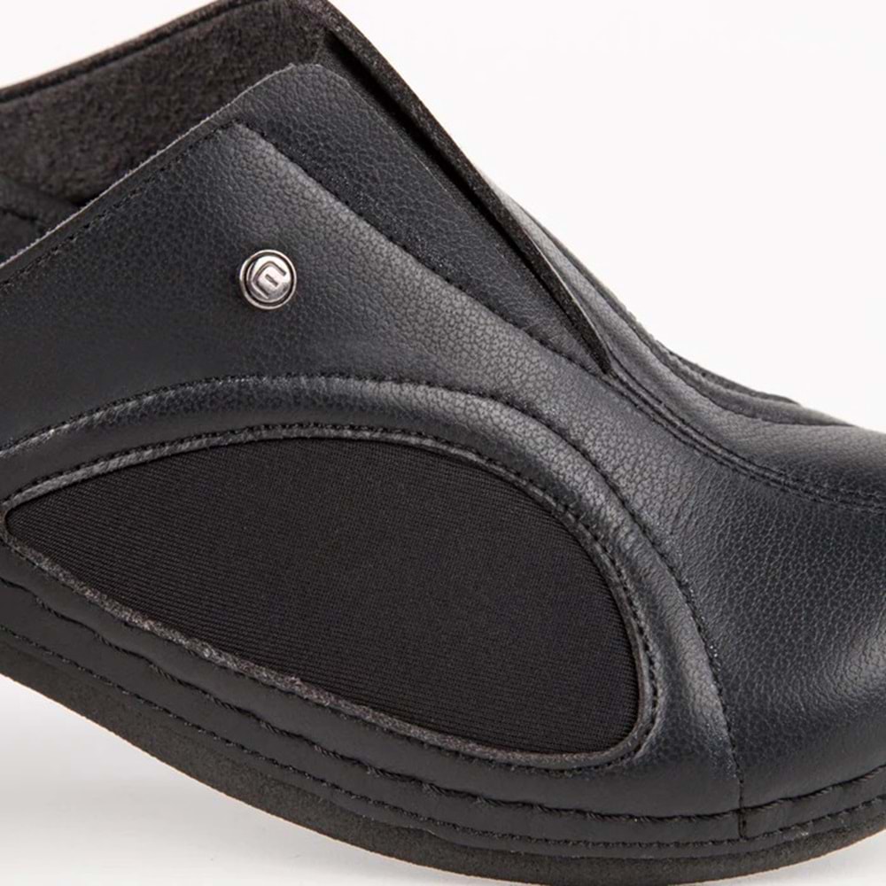 Muya Cara Anatomik Taban Halluks Valgus Kemik Çıkıntısı Kadın Sabo Terlik - Siyah - 37