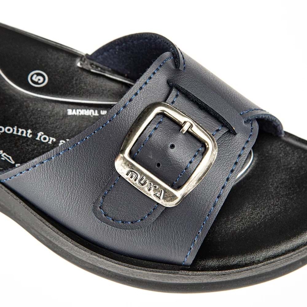 Muya Candy 6 Nokta Anatomik Taban Tokalı Kadın Terlik - lacivert - 38