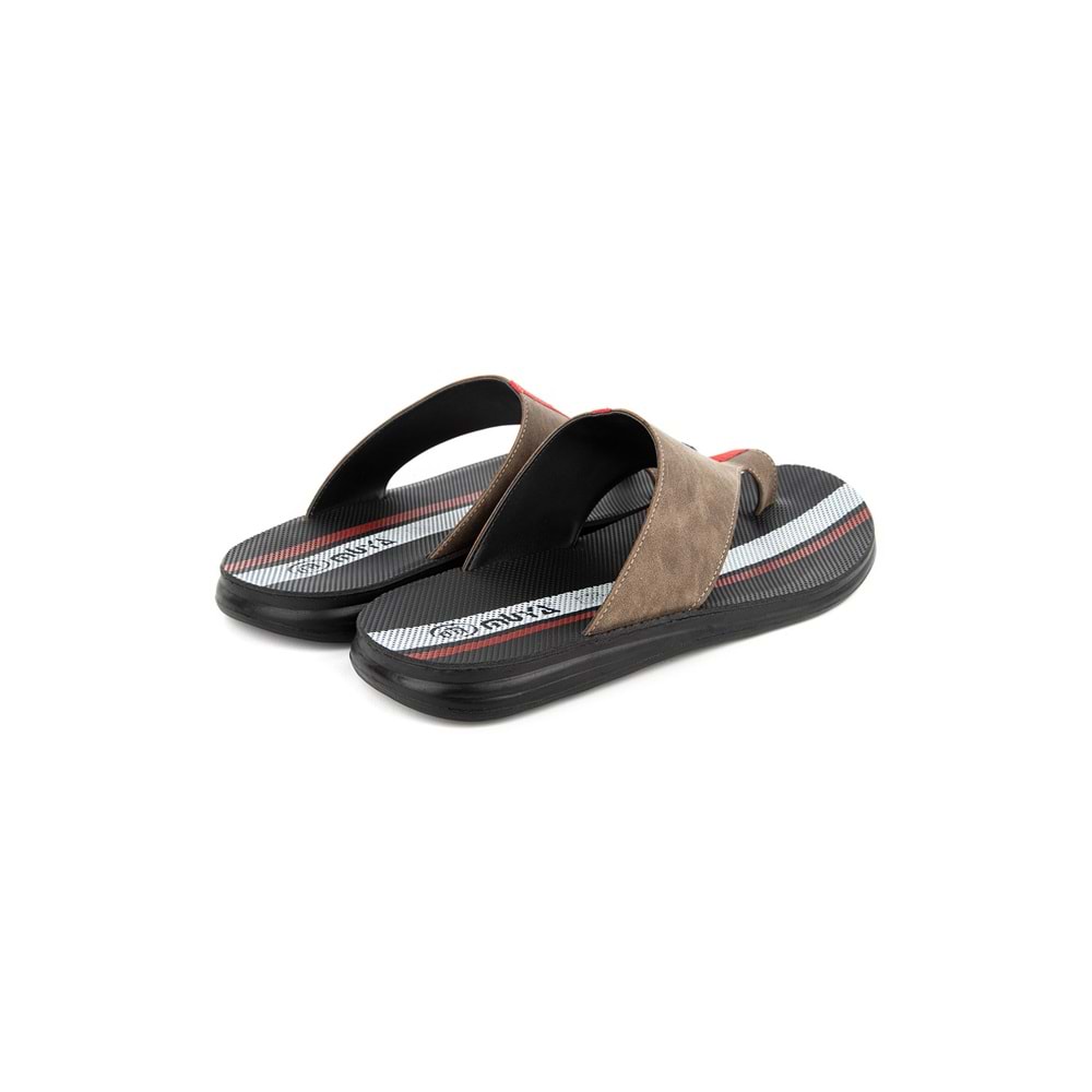 Muya Rada Anatomik Taban Parmak Arası Tek Parmaktan Geçmeli Erkek Terlik - Vizon - 40