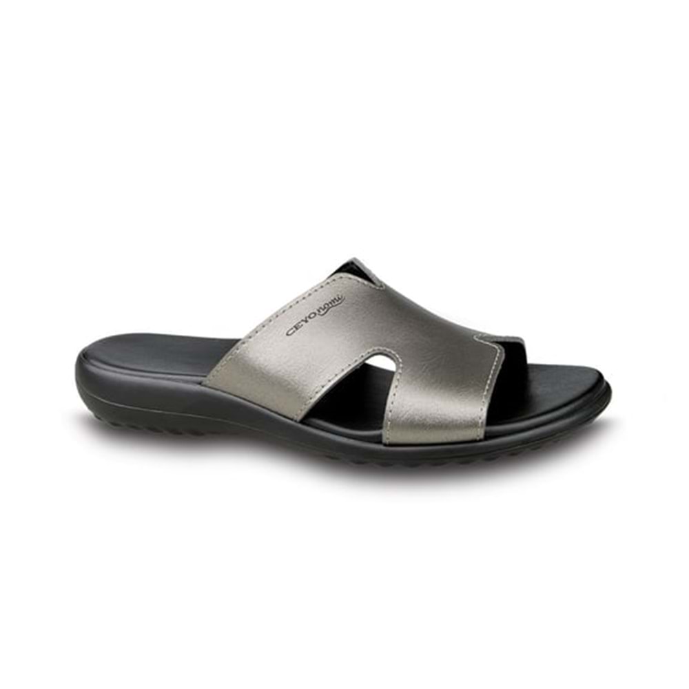 Ceyo Palermo-2 Tam Ortopedik Kadın Terliği - Platin - 39