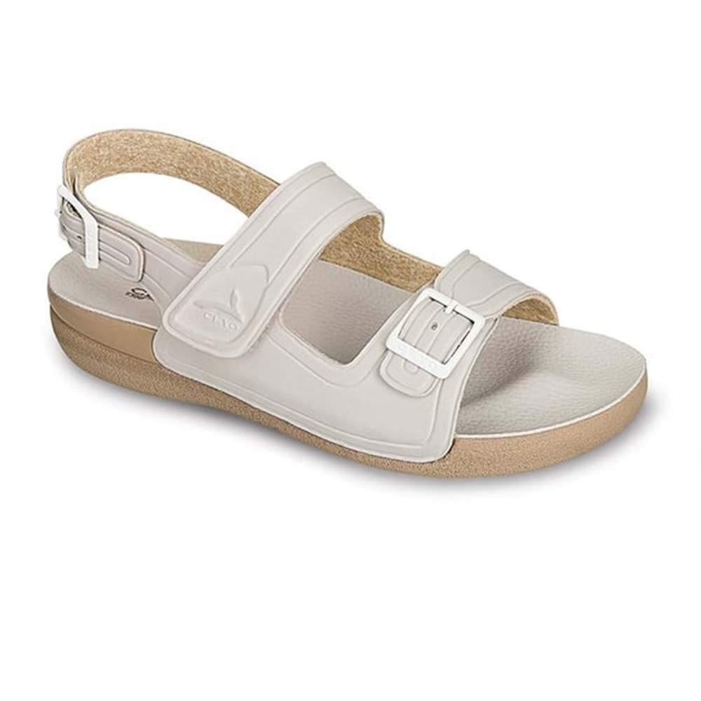 Ceyo 1300-4 Tam Ortopedik Unisex Sandalet - Bej - 36
