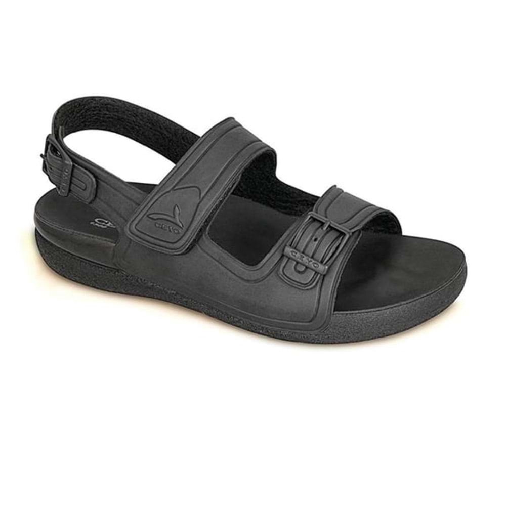 Ceyo 1300-4 Tam Ortopedik Unisex Sandalet - Siyah - 36