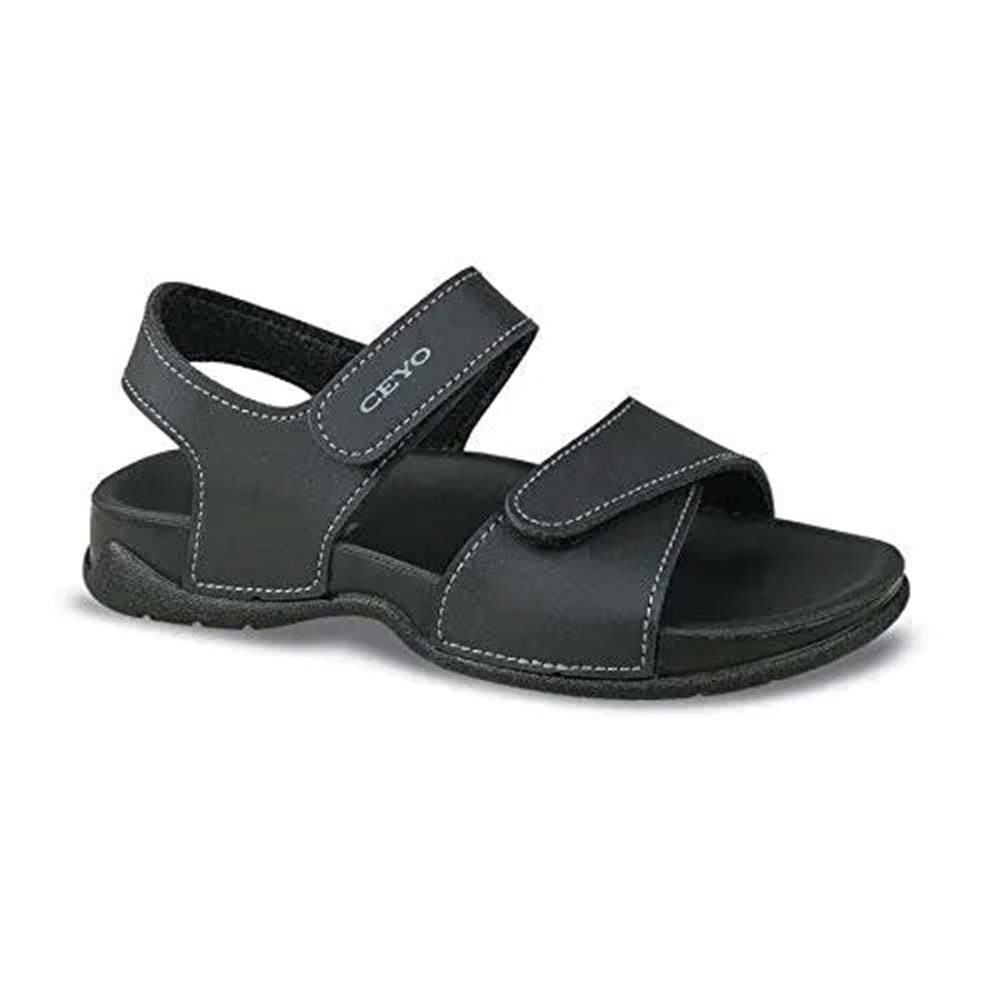Ceyo Bello-3 Tam Ortopedik Çocuk Sandalet - Siyah - 30