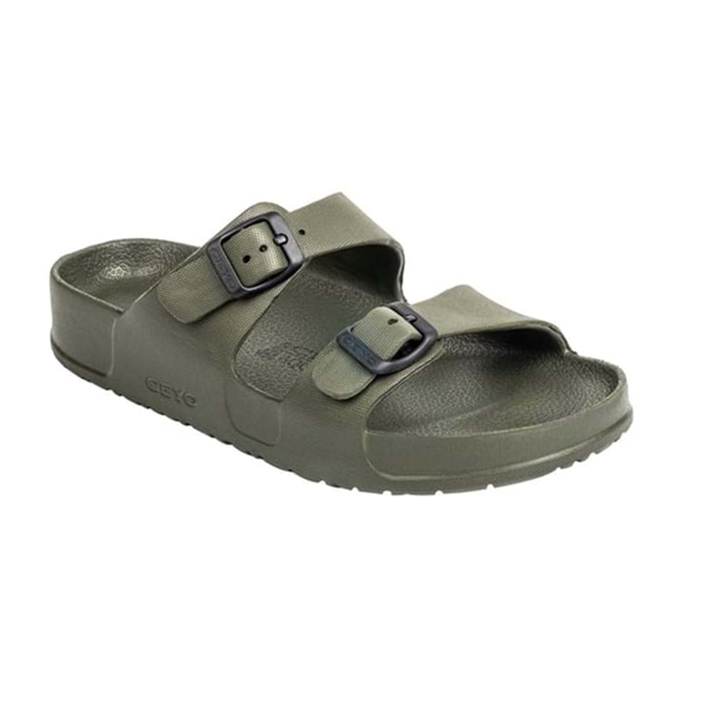 Ceyo Aquaflex-Z1 Tam Ortopedik Kadın Terlik - Haki - 40