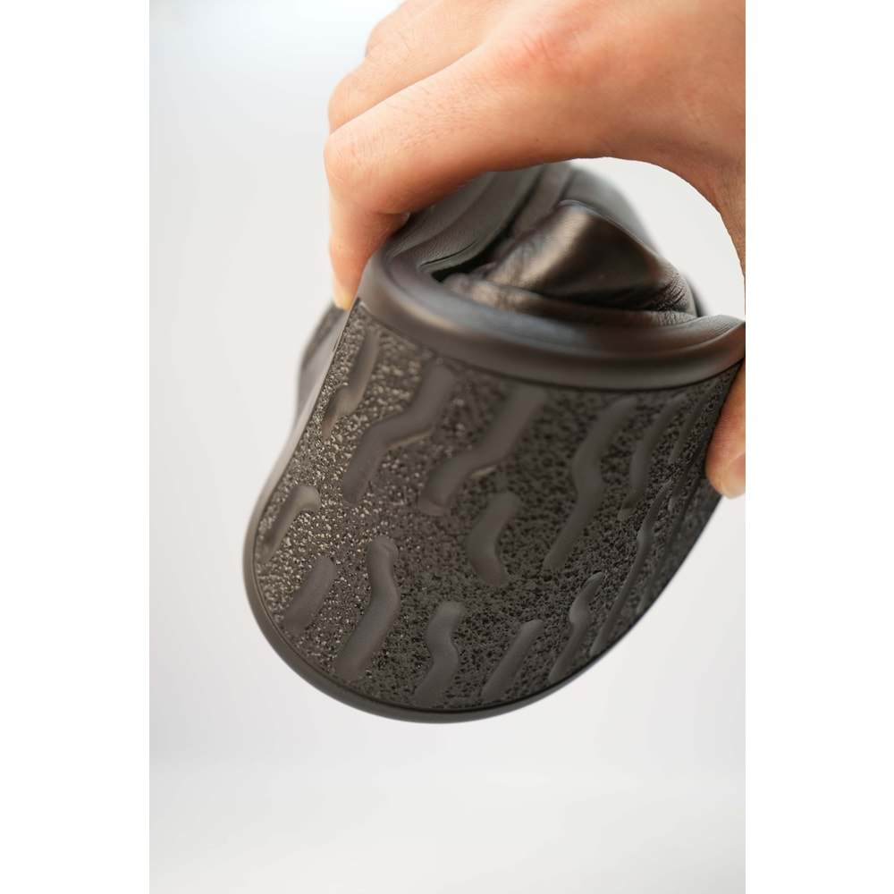 Kristal Dim.208-L Tam Ortopedik İçi Dışı Hakiki Deri Hafif Erkek Ayakkabı - Siyah - 41