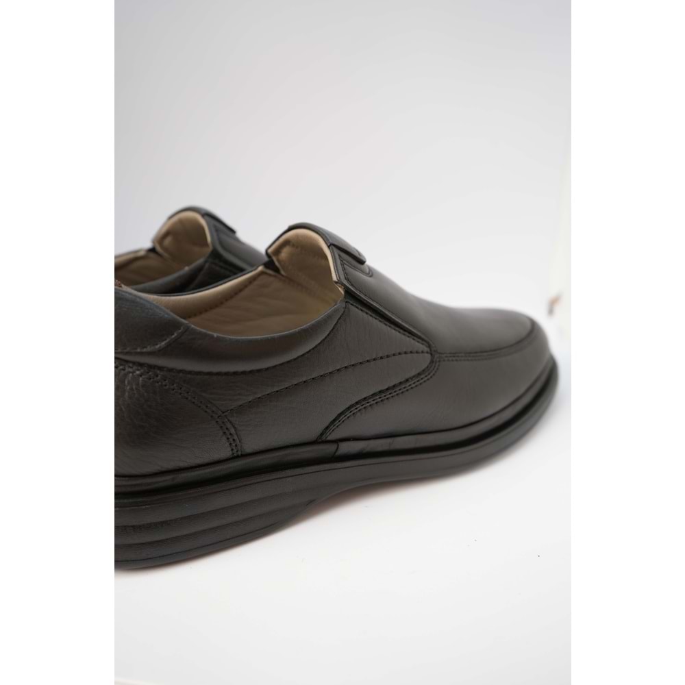 Kristal Dim.208-L Tam Ortopedik İçi Dışı Hakiki Deri Hafif Erkek Ayakkabı - Siyah - 41