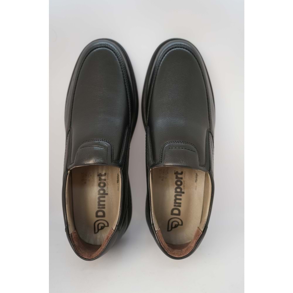 Kristal Dim.208-L Tam Ortopedik İçi Dışı Hakiki Deri Hafif Erkek Ayakkabı - Siyah - 41