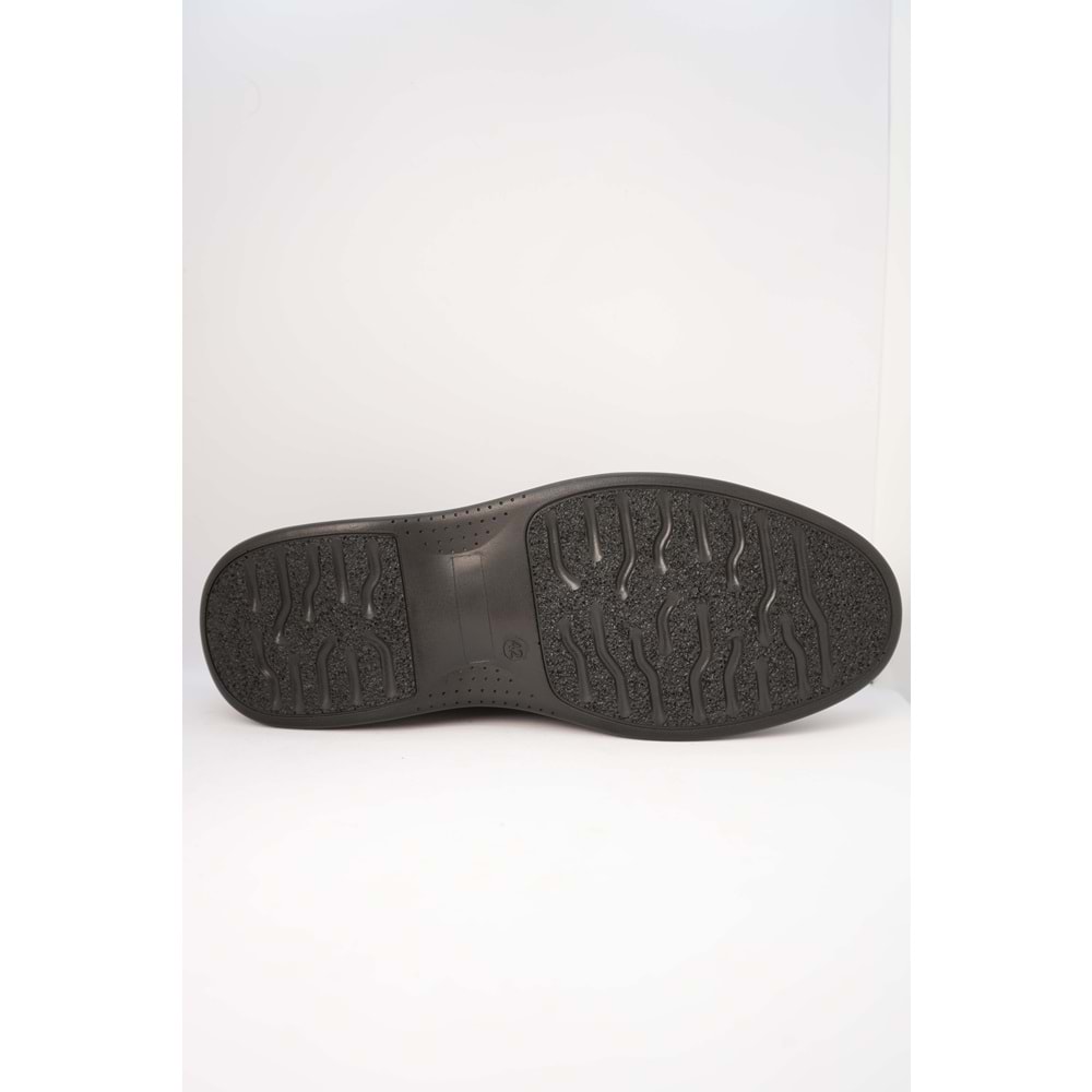 Kristal Dim.208-L Tam Ortopedik İçi Dışı Hakiki Deri Hafif Erkek Ayakkabı - Siyah - 41