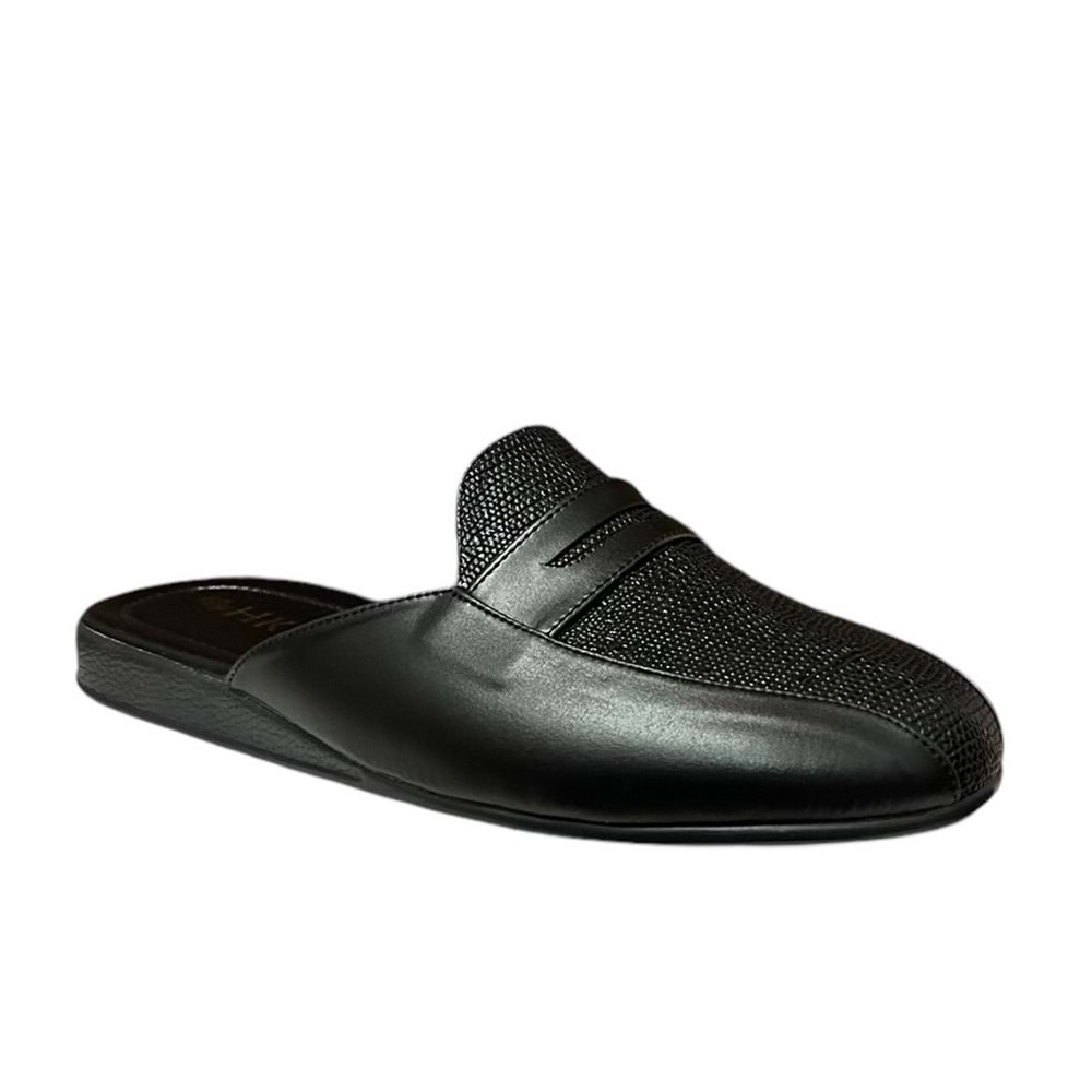 Kristal Hkn.01 Anatomik Taban Çeyiz Erkek Terliği - Siyah - 45