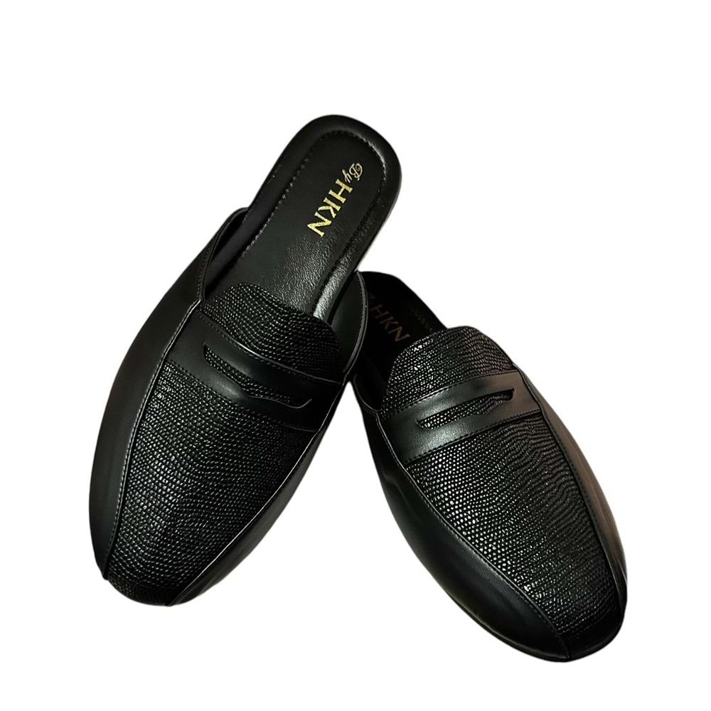 Kristal Hkn.01 Anatomik Taban Çeyiz Erkek Terliği - Siyah - 45