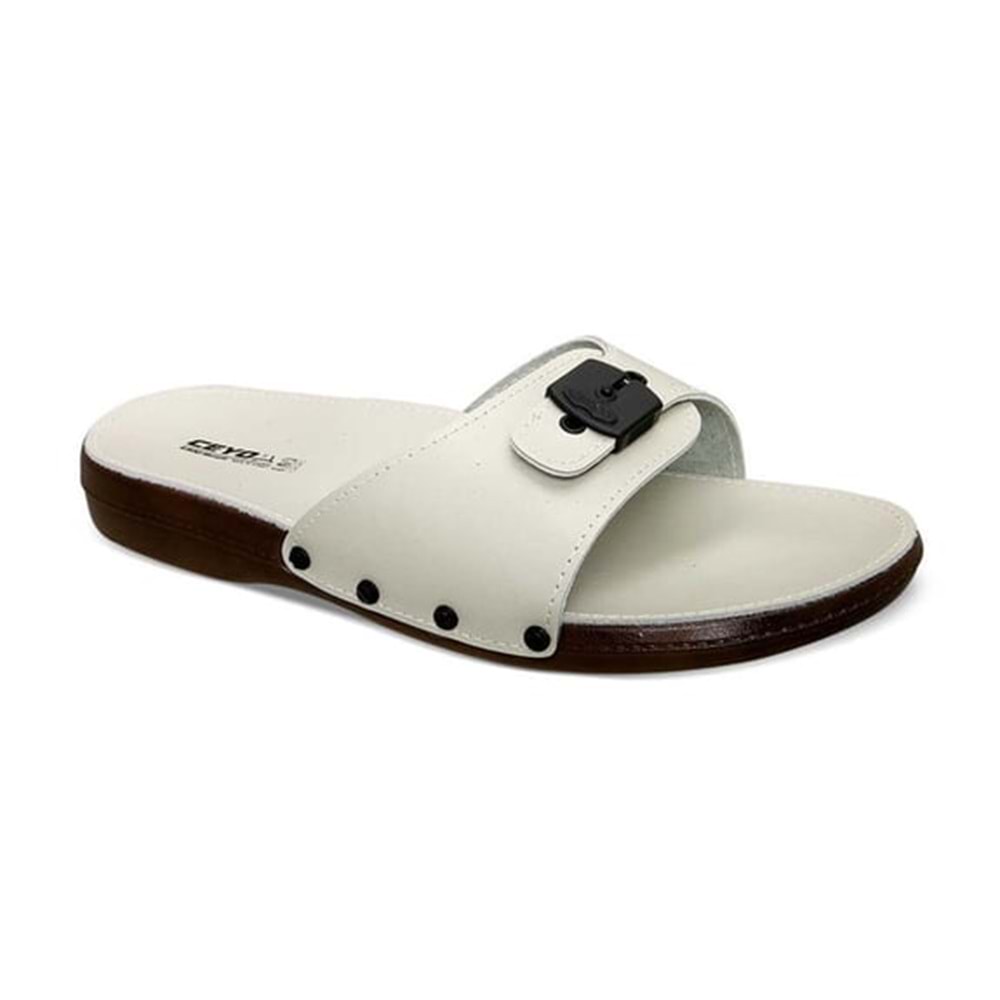 Ceyo 6300 Klasik Erkek Terlik - Bej - 41