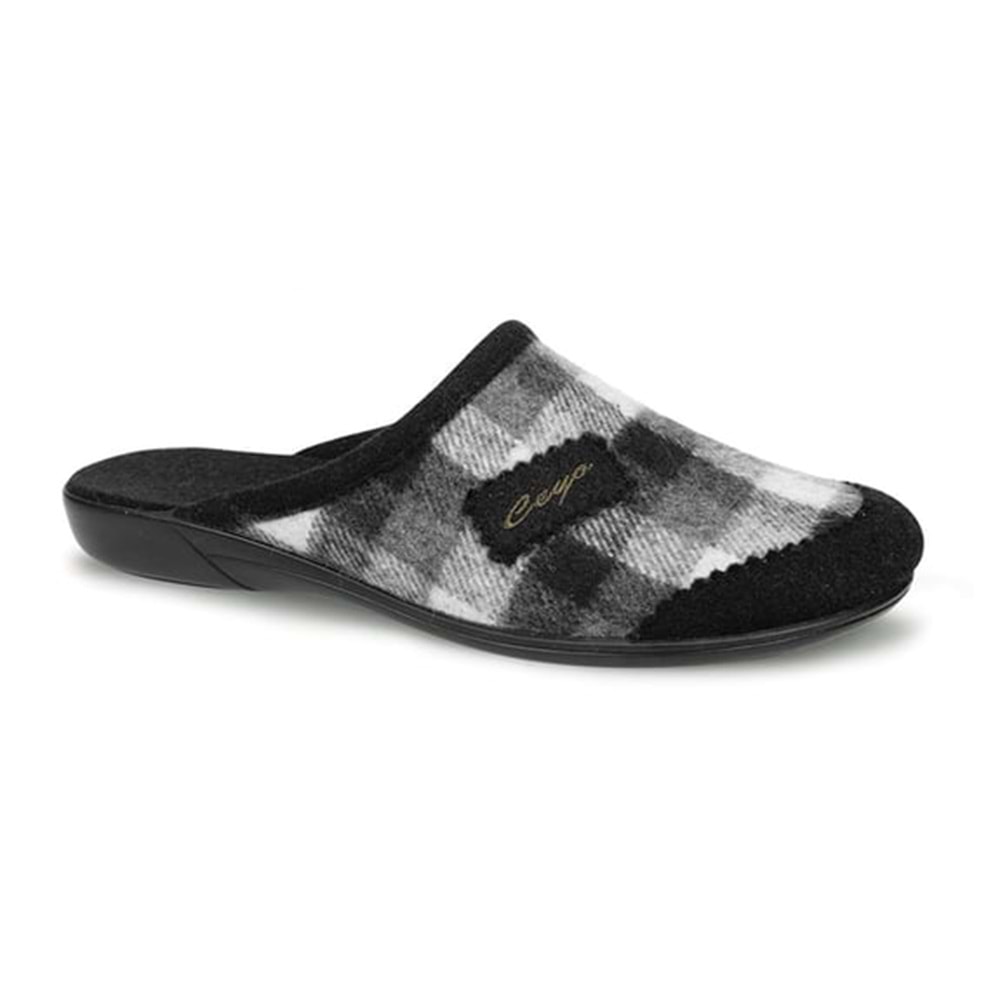 Ceyo 9866-20 Tam Ortopedik Ses Yapmaz Kadın Ev Terliği - Siyah - 38