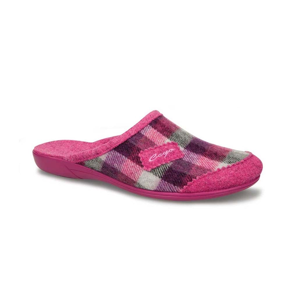 Ceyo 9866-20 Tam Ortopedik Ses Yapmaz Kadın Ev Terliği - Pembe - 37