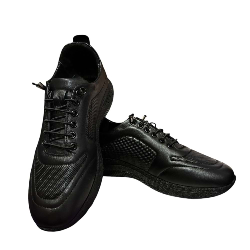 Kristal Dr.271 Anatomik Taban İçi Dışı Hakiki Deri Bağcıklı Kadın Ayakkabı - Siyah - 38