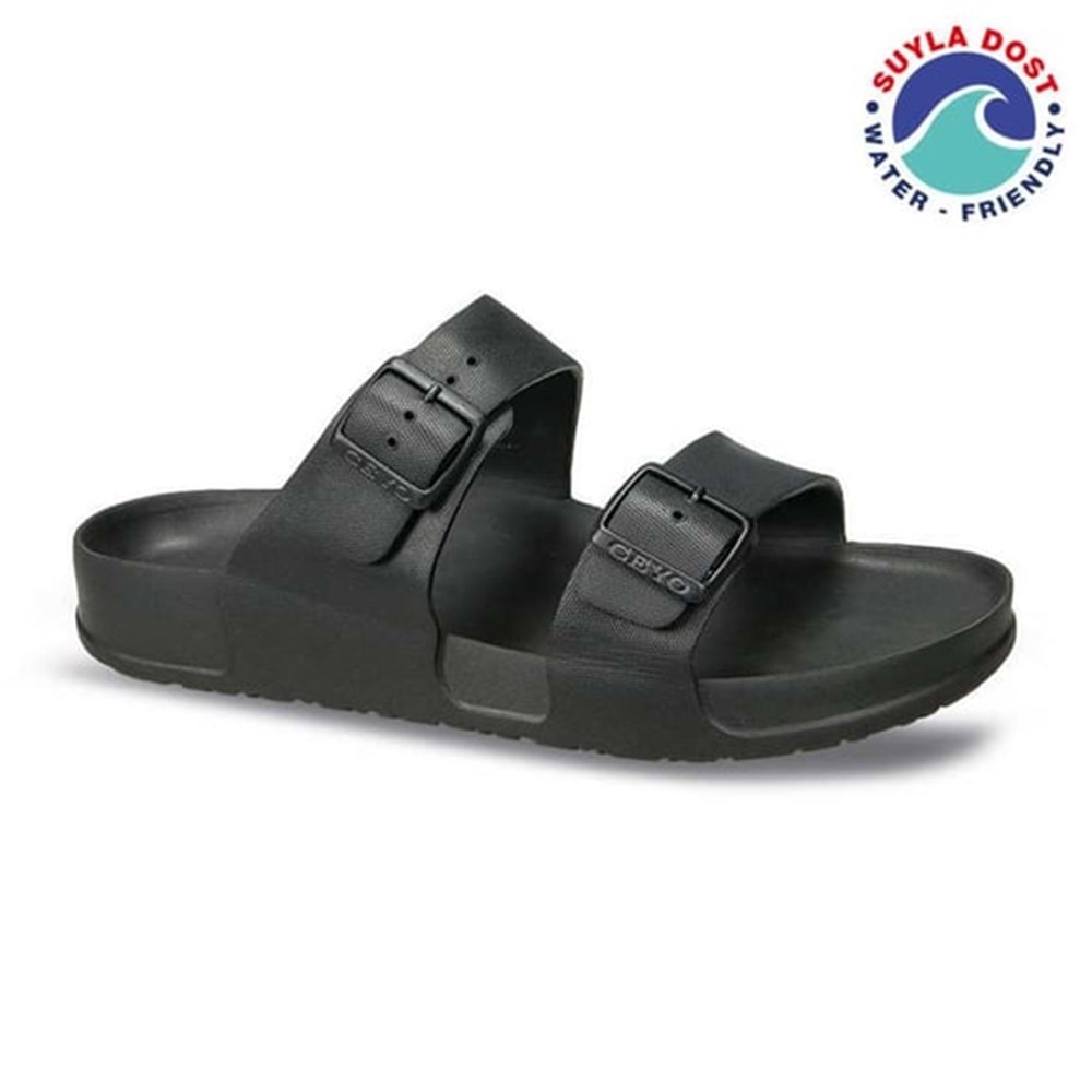 Ceyo Aquaflex-M Tam Ortopedik Çift Bantlı Erkek Terlik - Siyah - 41