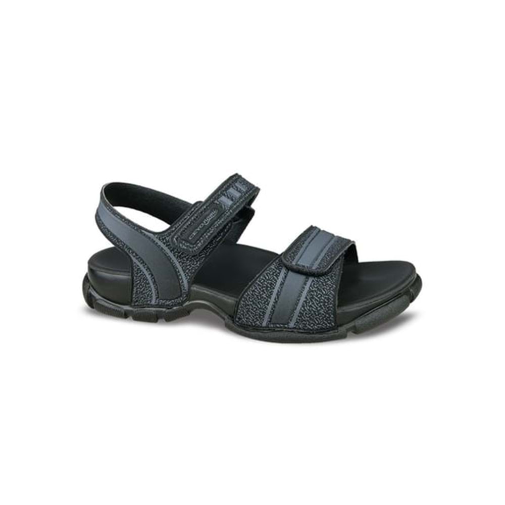 Ceyo Rıva-9 Tam Ortopedik Erkek Sandalet - Siyah - 35