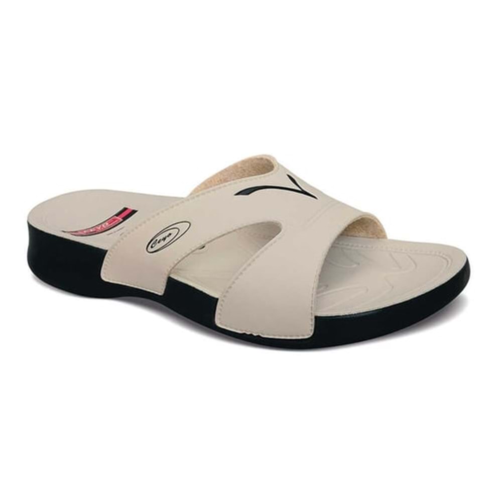 Ceyo 3400-2 tam ortopedik kadın terlik - Bej - 40