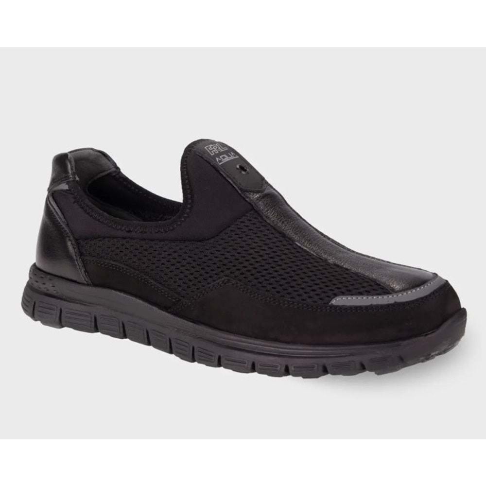 Forellı Aqua-H Tam Ortopedik Erkek Ayakkabı - Siyah - 44