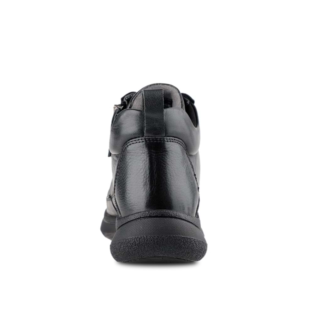 Forellı Neva-G Tam Ortopedik İçi Dışı Hakiki Deri Kadın Bot - Siyah - 36