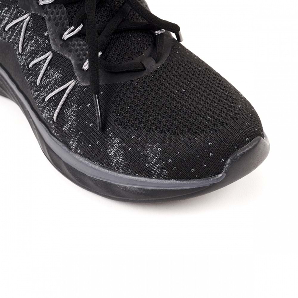 Forelli NIL-G Comfort Tam Ortopedik Kadın Spor Ayakkabı - Siyah - 40