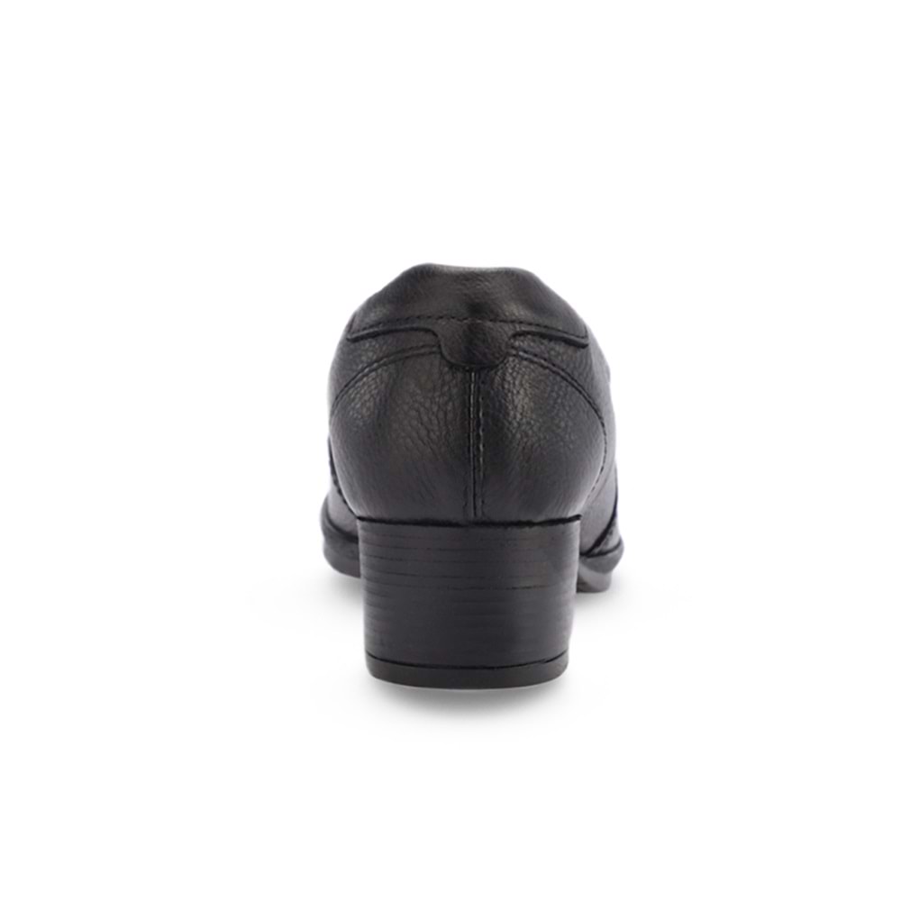 Forellı Pıloyd-G Comfort Tam Ortopedik İçi Dışı Hakiki Deri Ökçeli Kadın Ayakkabı - Siyah - 40