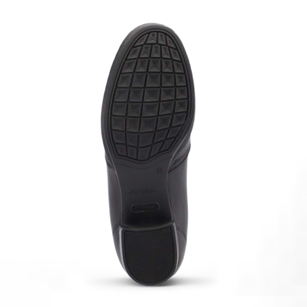 Forellı Pıloyd-G Comfort Tam Ortopedik İçi Dışı Hakiki Deri Ökçeli Kadın Ayakkabı - Siyah - 40