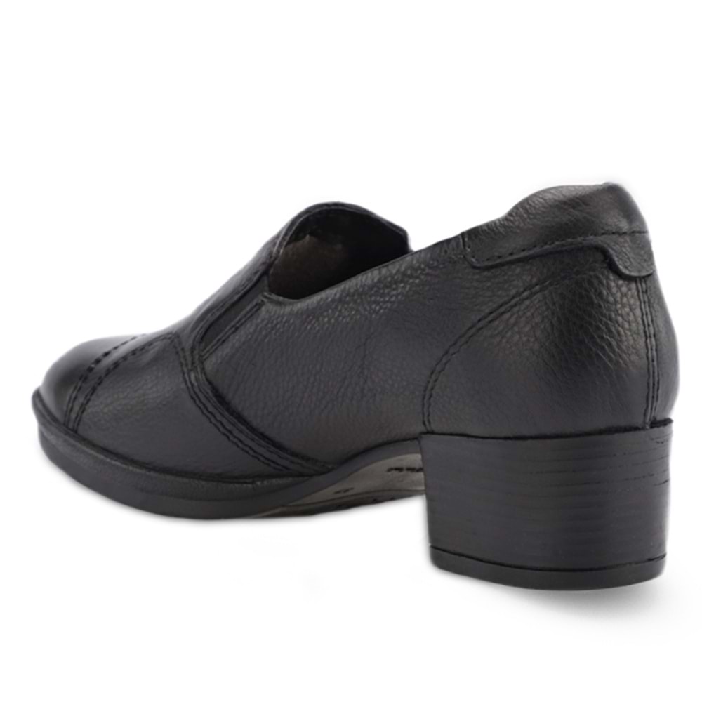 Forellı Pıloyd-G Comfort Tam Ortopedik İçi Dışı Hakiki Deri Ökçeli Kadın Ayakkabı - Siyah - 41