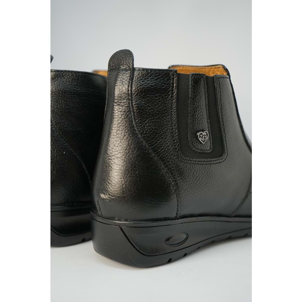 Kristal Dr.218 Tam Ortopedik Hakiki Deri Kadın Bot - Siyah - 38