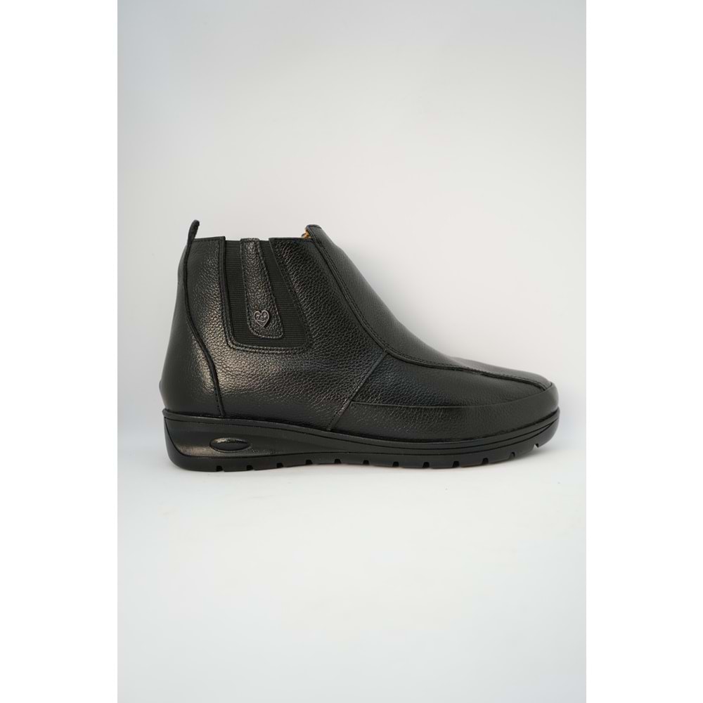 Kristal Dr.218 Tam Ortopedik Hakiki Deri Kadın Bot - Siyah - 38