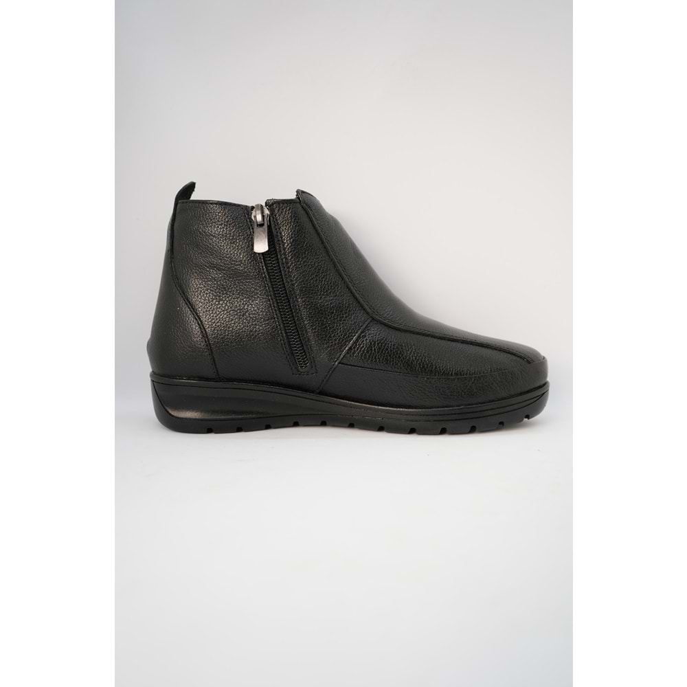 Kristal Dr.218 Tam Ortopedik Hakiki Deri Kadın Bot - Siyah - 38