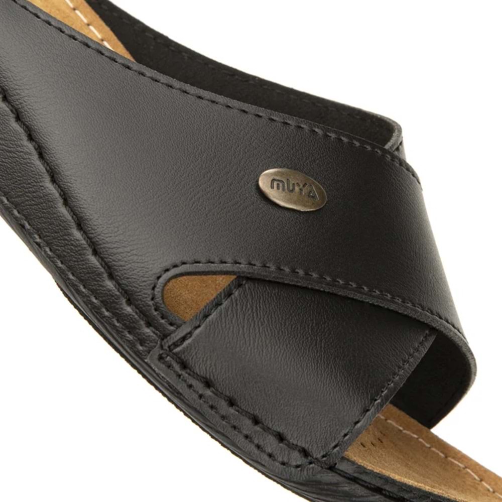 Muya Misty Anatomik Ve Hafif Taban Kadın Çapraz Terlik - Siyah - 36