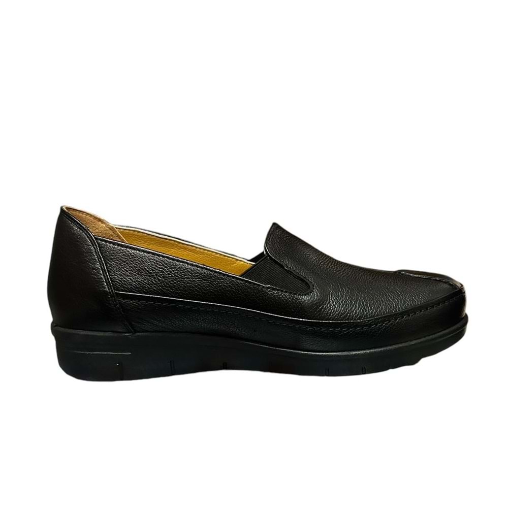 Kristal Mr.04 Anatomik İçi Dışı Hakiki Deri Kadın Ayakkabı - Mr.04 - Siyah - 38