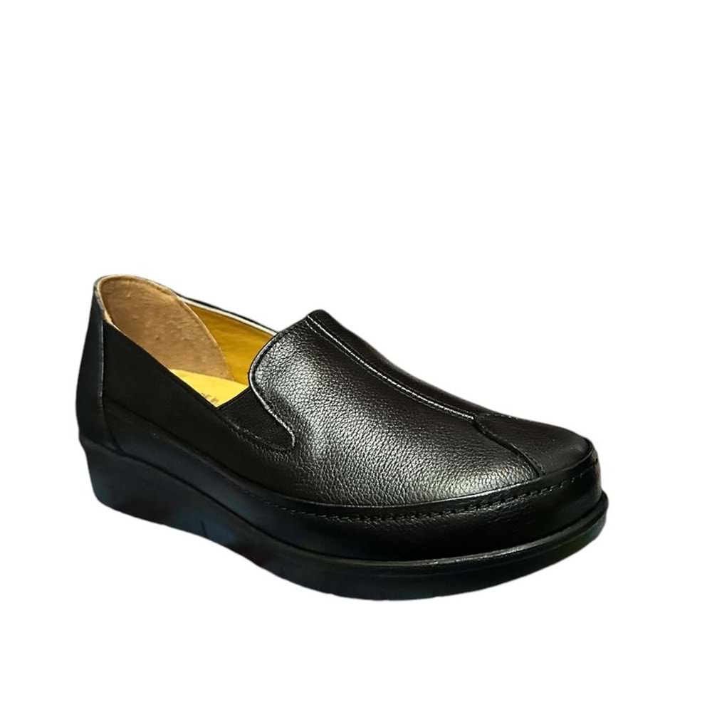 Kristal Mr.04 Anatomik İçi Dışı Hakiki Deri Kadın Ayakkabı - Mr.04 - Siyah - 38