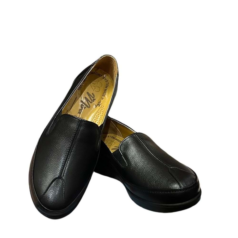 Kristal Mr.04 Anatomik İçi Dışı Hakiki Deri Kadın Ayakkabı - Mr.04 - Siyah - 41