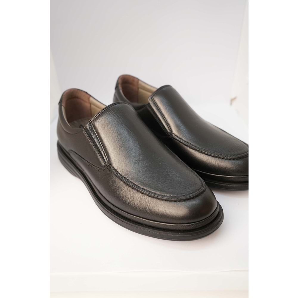 Kristal Dim.404-3 Tam Ortopedik İçi Dışı Hakik Deri Erkek Ayakkabı - Dim.404-3 - Siyah - 40