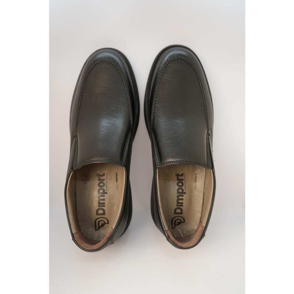 Kristal Dim.404-3 Tam Ortopedik İçi Dışı Hakik Deri Erkek Ayakkabı - Dim.404-3 - Siyah - 40