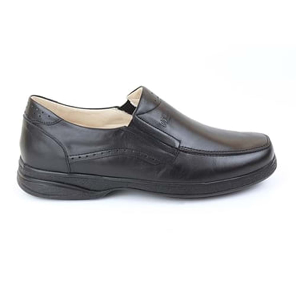 Dia 101 Tam Ortopedik İçi Dışı Hakiki Deri Diyabetik Erkek Şeker Ayakkabısı - 101 - Siyah - 39