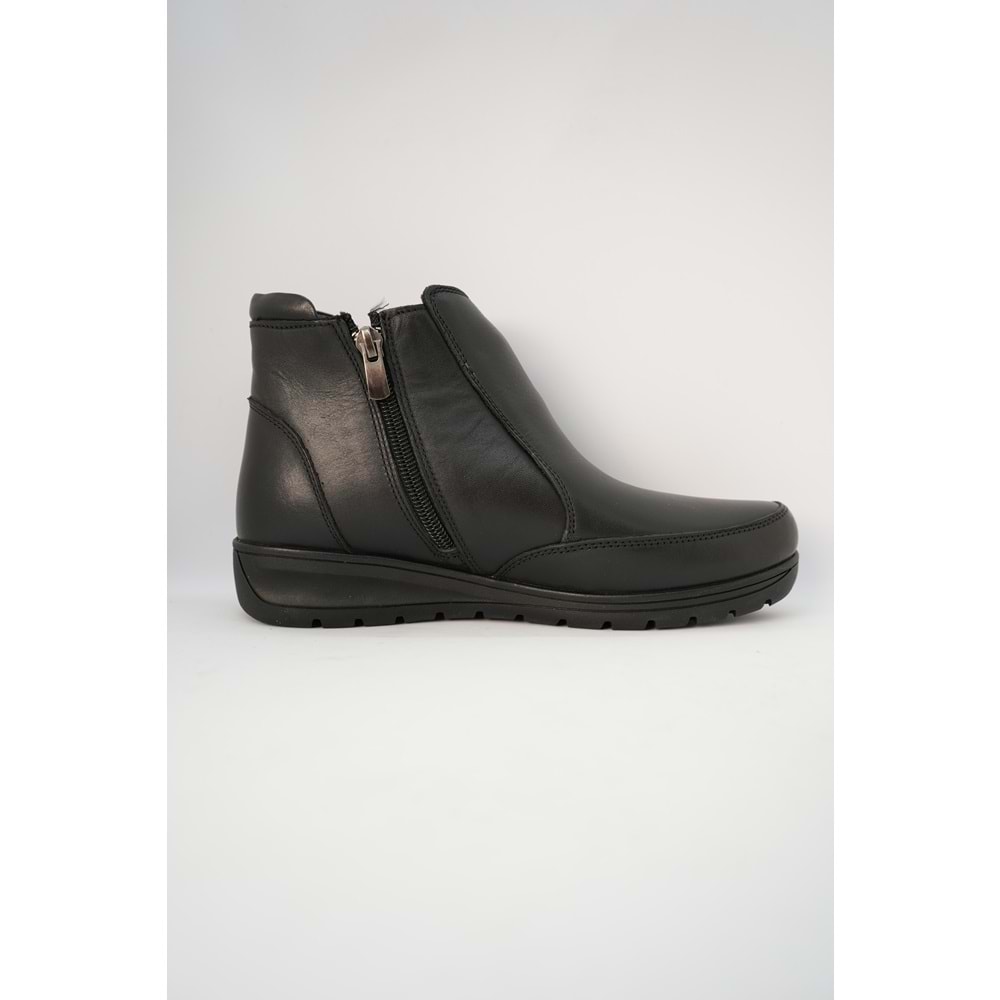 Kristal Dr.280 Tam Ortopedik Hakiki Deri Sıcak Astar Kadın Bot - Dr.280 - Siyah - 40