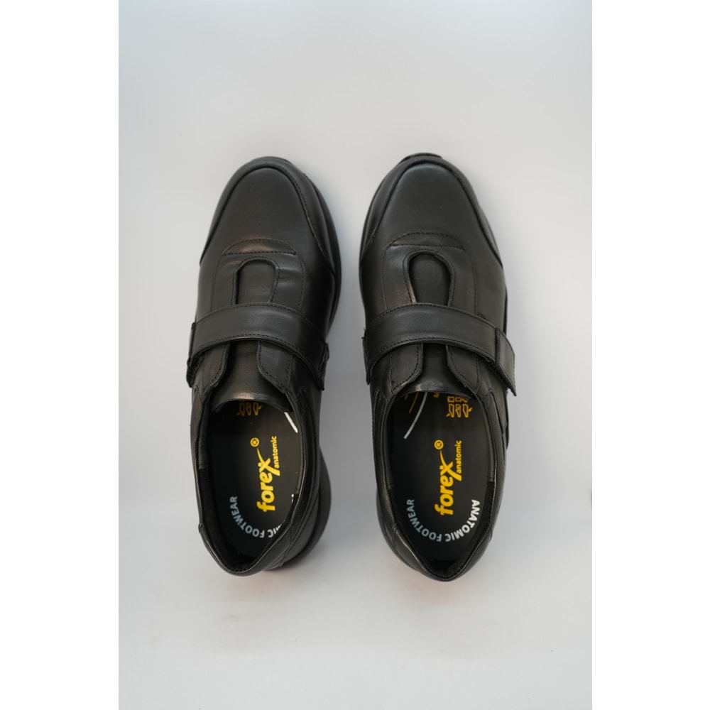 Forex Tam Ortopedik İçi Dışı Hakiki Deri Hafif Kadın Ayakkabı - Siyah - 40