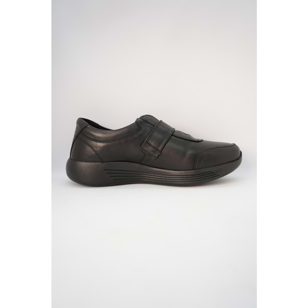 Forex Tam Ortopedik İçi Dışı Hakiki Deri Hafif Kadın Ayakkabı - Siyah - 40