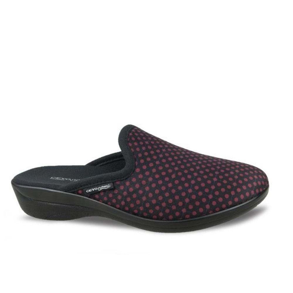 Ceyo Ramona-14 Tam Ortopedik Ses Yapmaz Kışlık Kadın Ev Terliği - Siyah - 37