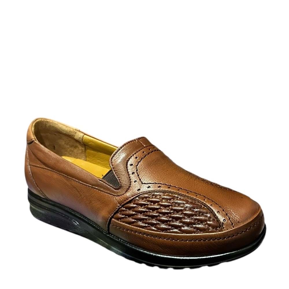 Kristal Mr.08 Tam Ortopedik İçi Dışı Hakiki Deri Kemik Çıkıntısı İçin Kadın Ayakkabı - Taba - 36