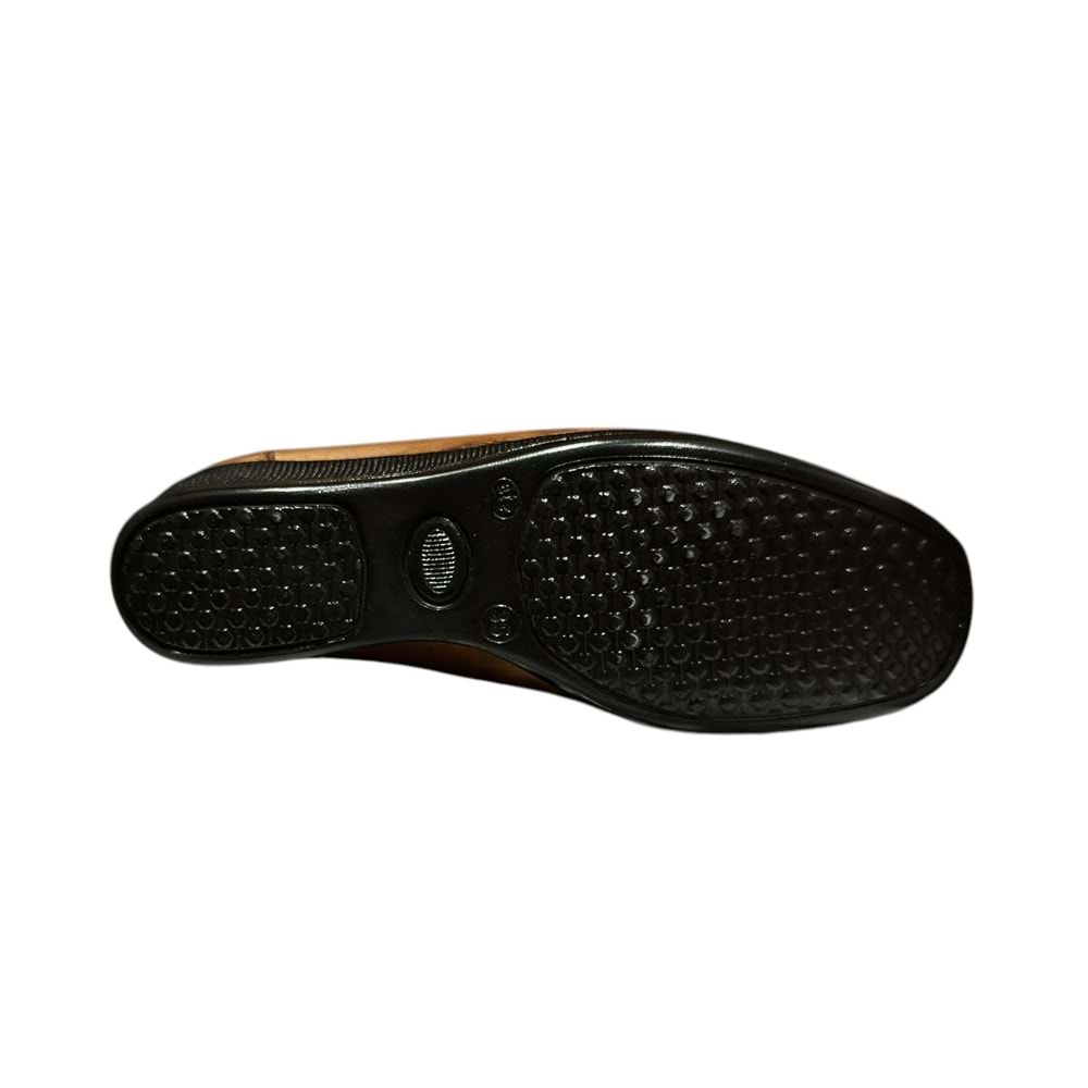 Kristal Flk. 01 Anatomik Taban İçi Dışı Hakiki Deri Kadın Rok Ayakkabı - Taba - 35