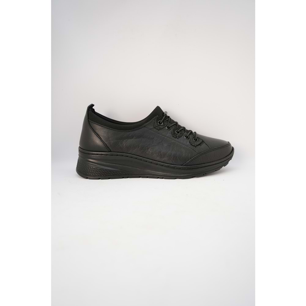 Kristal Dr.283 Tam Ortopedik Hakiki Deri Kadın Ayakkabı - Siyah - 40